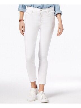 Citizens of Humanity Womens Rocket Crop High Rise Skinny Jean in Sculpt White-26